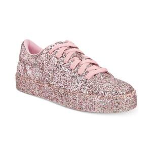 Aldo womens Eltivia Pink Glitter Sneakers Size 7.5